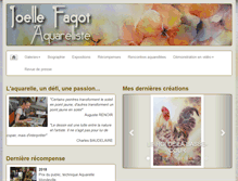 Tablet Screenshot of galerie-joelle.com